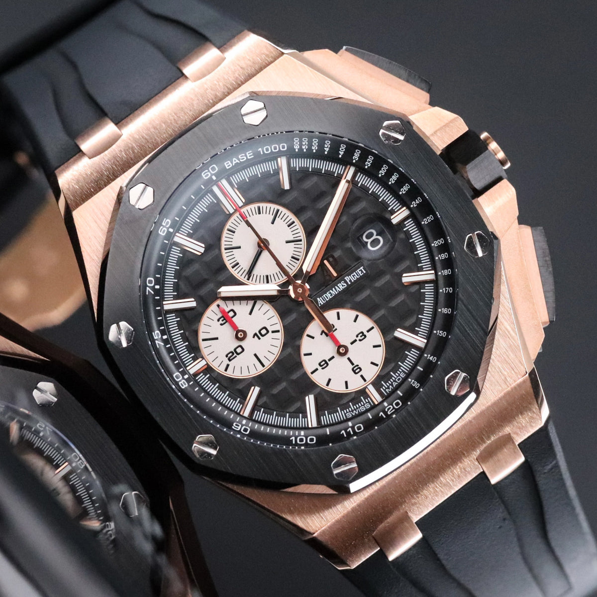 Audemars Piguet Royal Oak Offshore 44mm Rose Gold Black Ceramic 26401RO.OO.A002.CA.01
