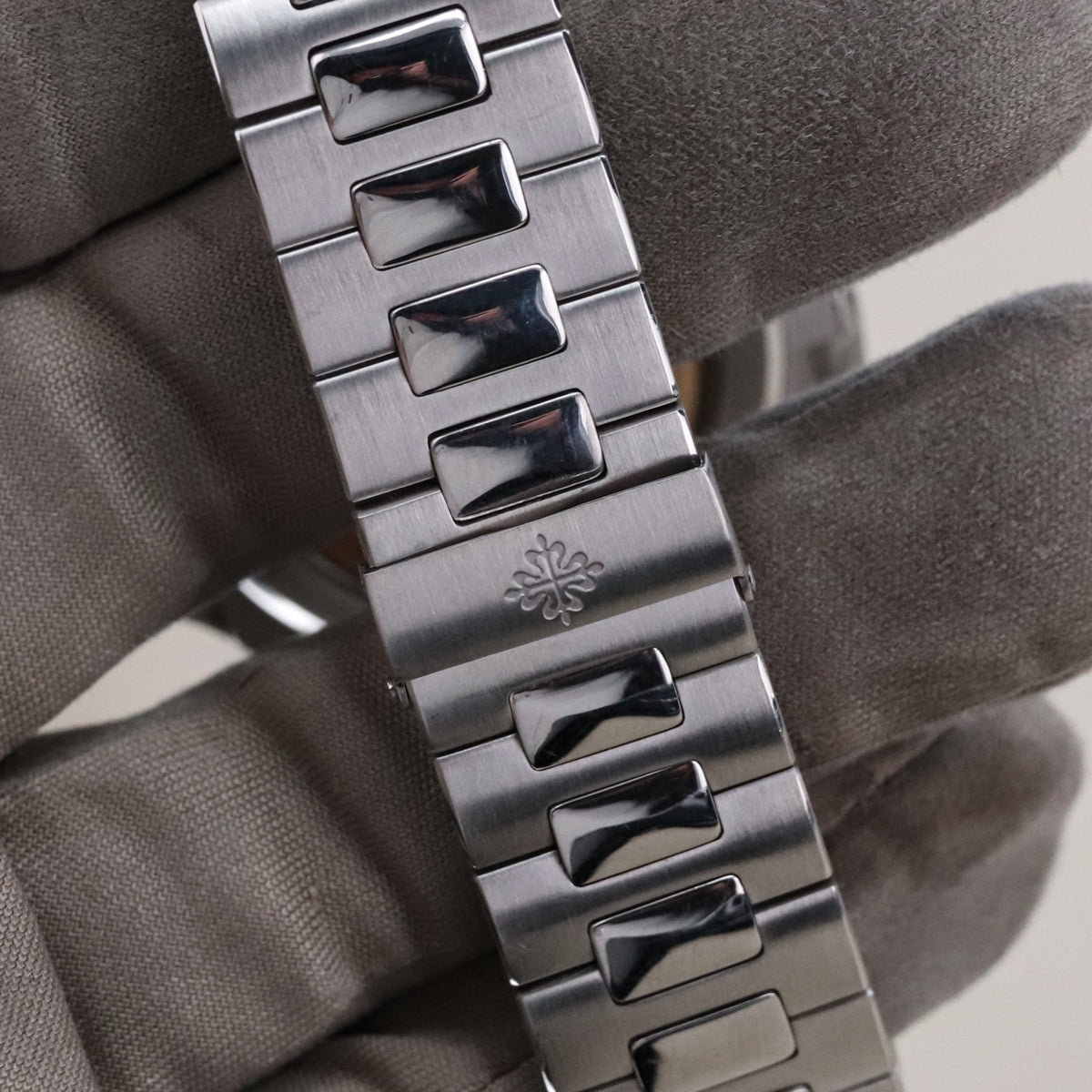 Patek Philippe Nautilus 5711 Ruby Bezel Platinum Grey Dial OEM Movement, Rest of Watch is CUSTOM