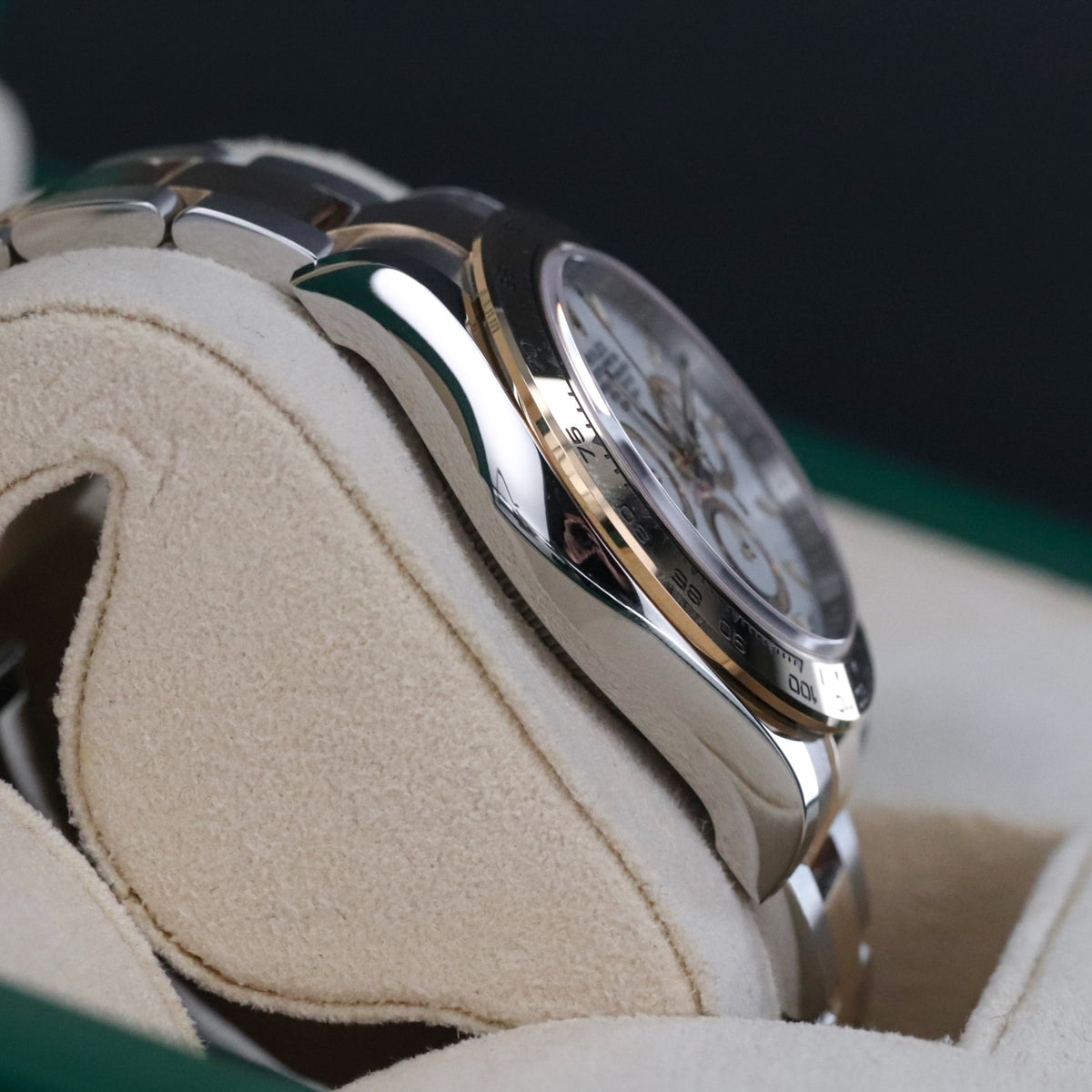 Rolex Cosmograph Daytona Two Tone White Dial 40mm Yellow Gold Oyster 126503