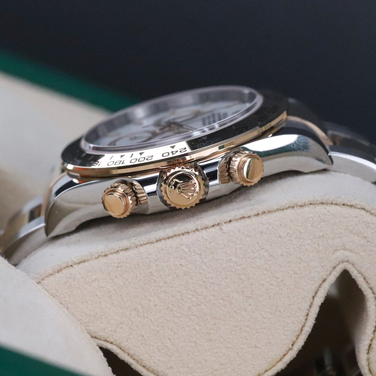 Rolex Cosmograph Daytona Two Tone White Dial 40mm Yellow Gold Oyster 126503