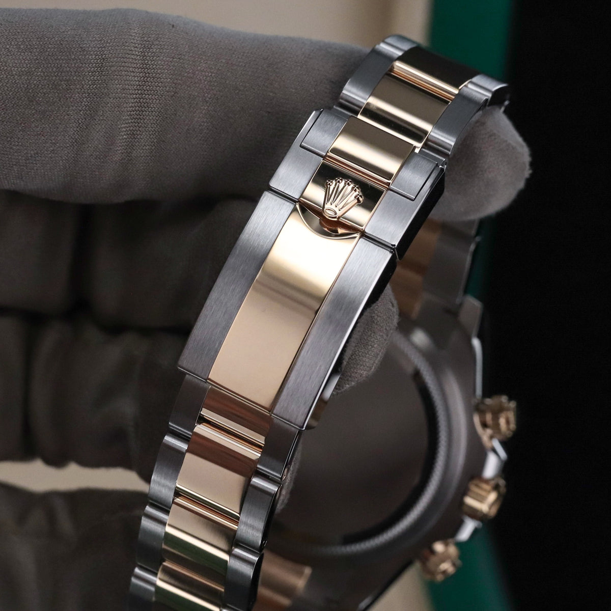 Rolex Cosmograph Daytona Two Tone White Dial 40mm Yellow Gold Oyster 126503