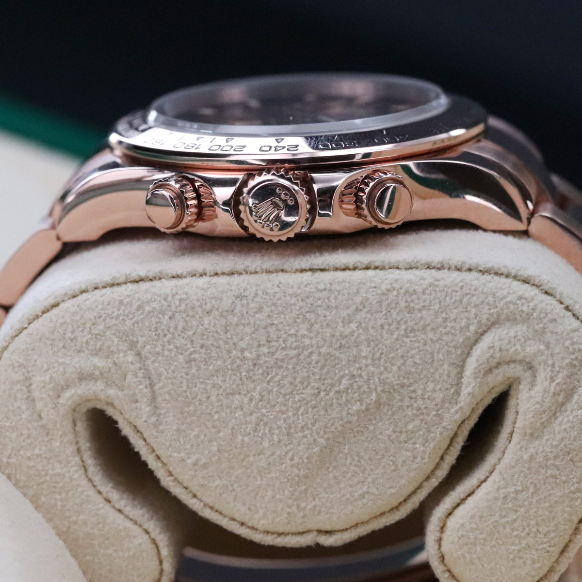 Rolex Cosmograph Daytona 40mm Rose Gold Black Dial 126505 Automatic Complete Set Mint