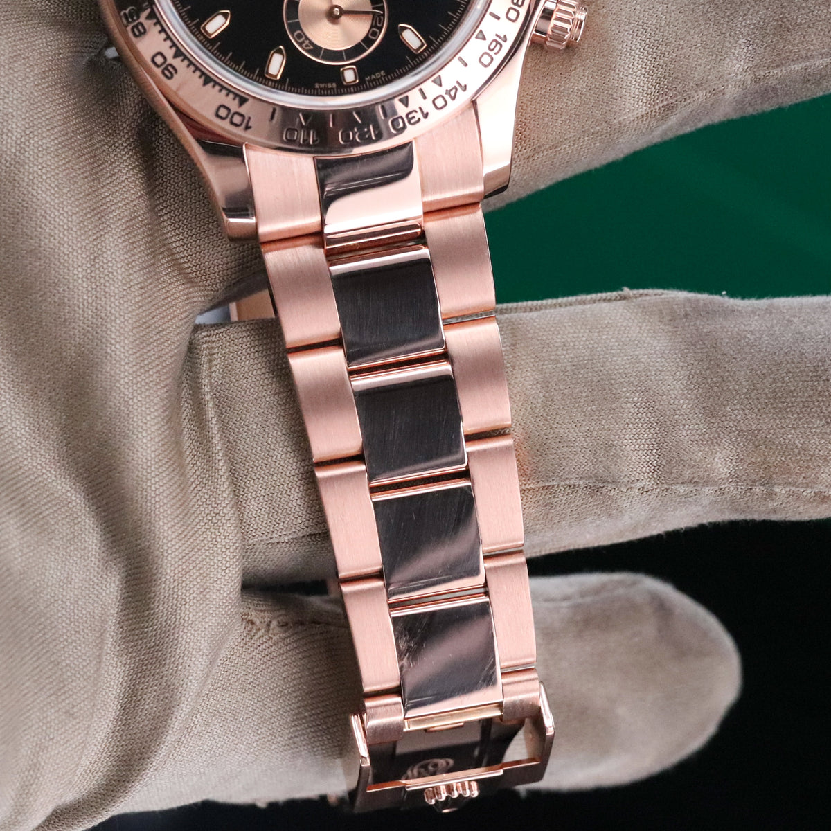 Rolex Cosmograph Daytona 40mm Rose Gold Black Dial 126505 Automatic Complete Set Mint