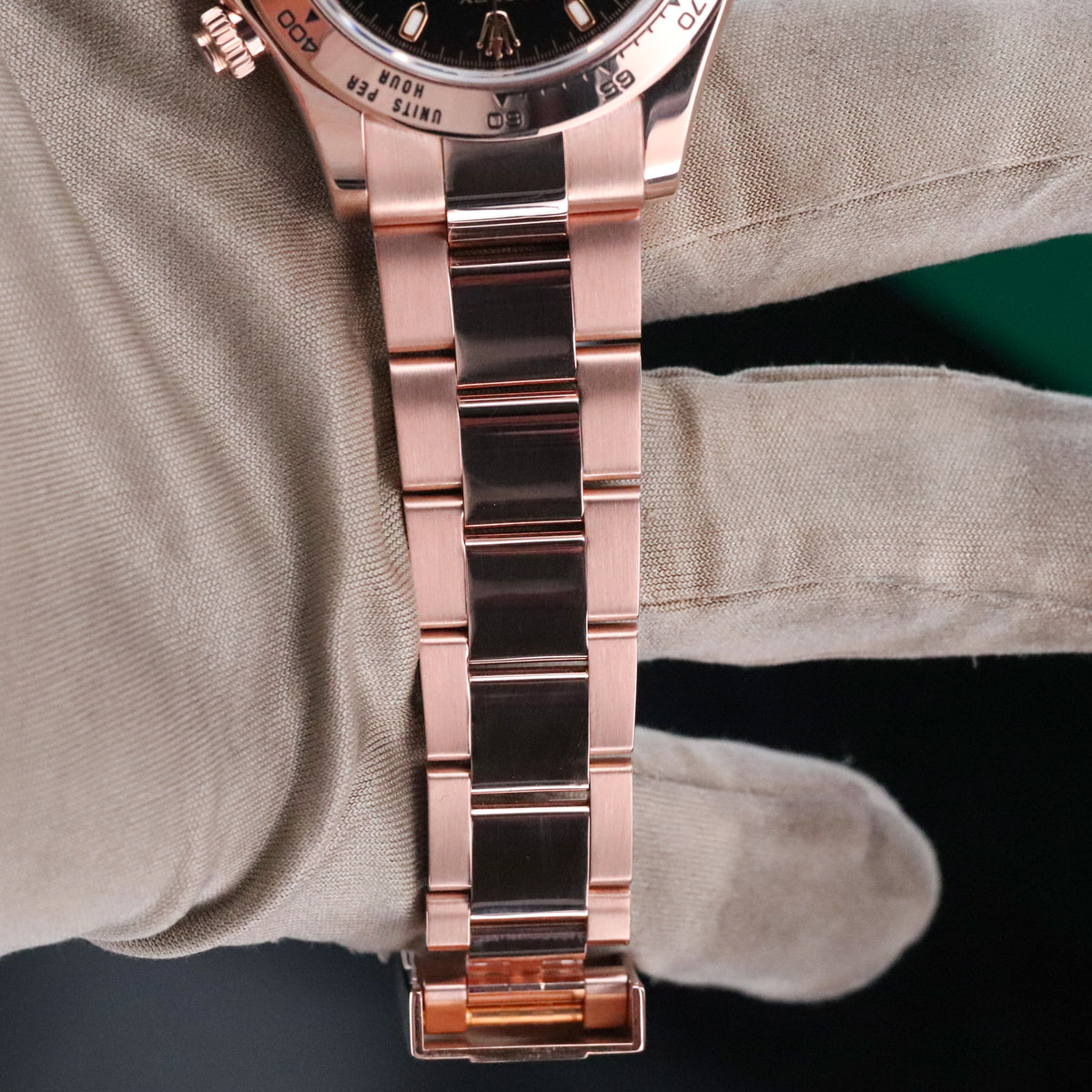 Rolex Cosmograph Daytona 40mm Rose Gold Black Dial 126505 Automatic Complete Set Mint