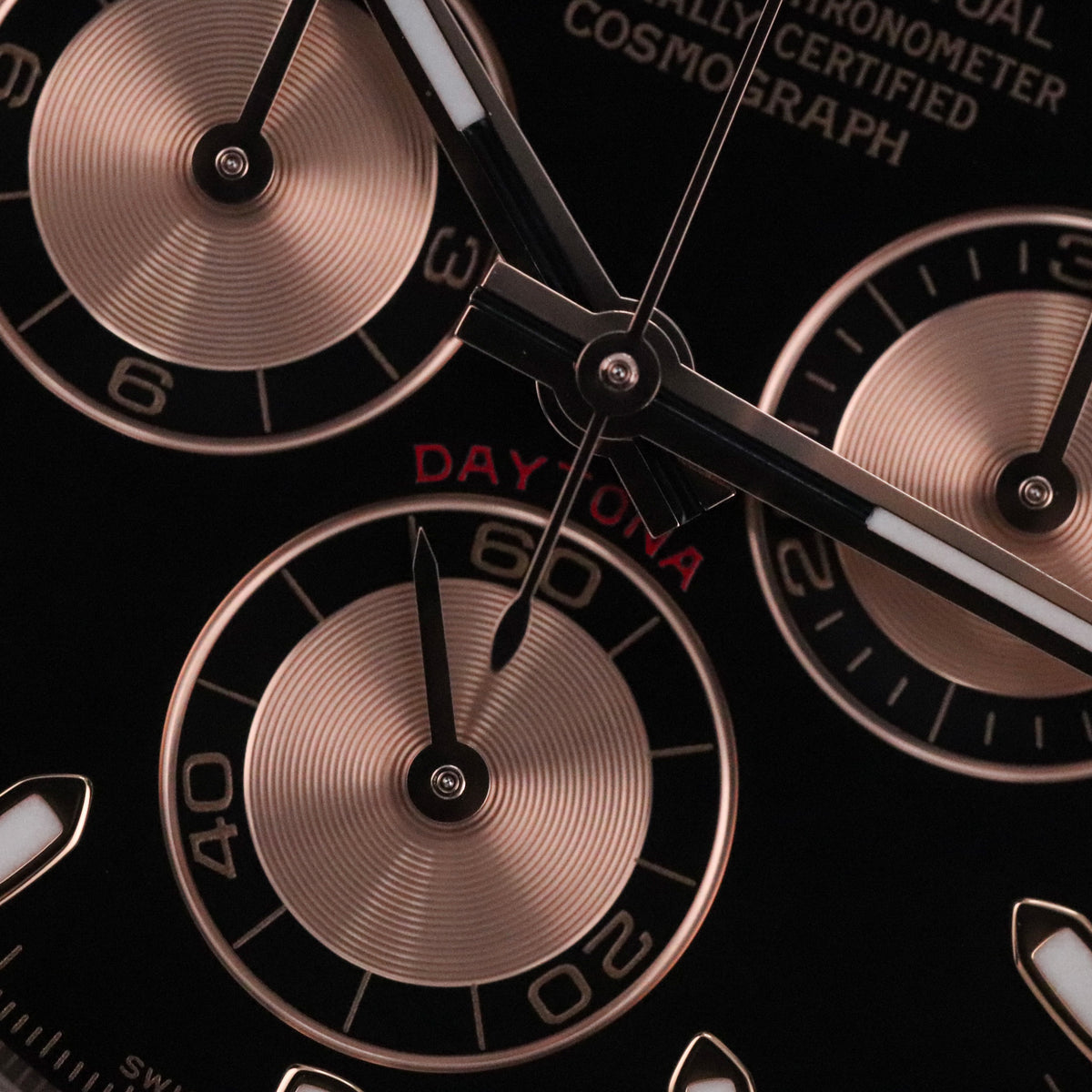 Rolex Cosmograph Daytona 40mm Rose Gold Black Dial 126505 Automatic Complete Set Mint