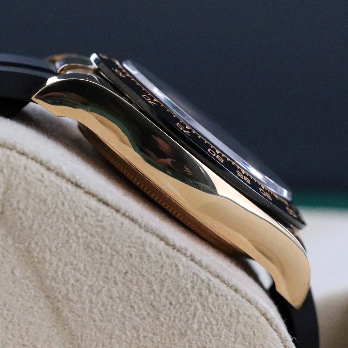 Rolex Daytona 40mm Paul Newman 18k Yellow Gold Black Dial Ceramic Red 116518