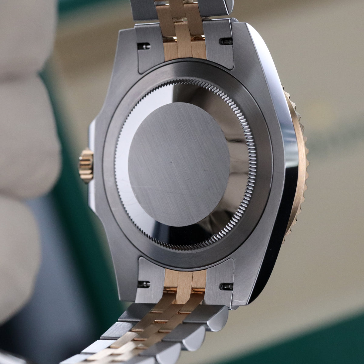 Rolex GMT-Master II Bumblebee Zombie Two Tone Ceramic Bezel Black Gray 40mm Steel Gold 126713 GRNR