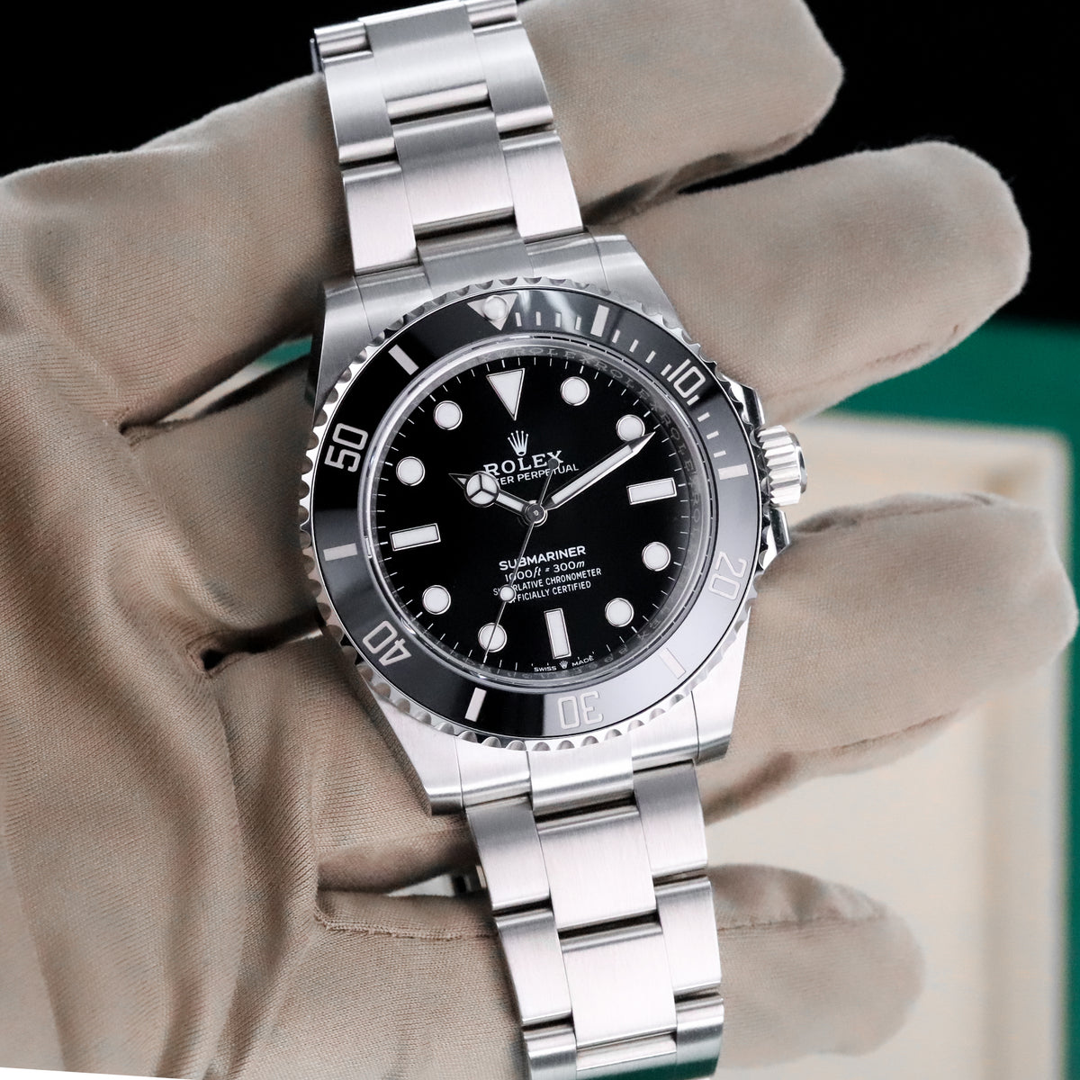 Rolex Submariner Sub No Date 41mm Black Ceramic Bezel Oyster Steel Bracelet Black Dial 124060