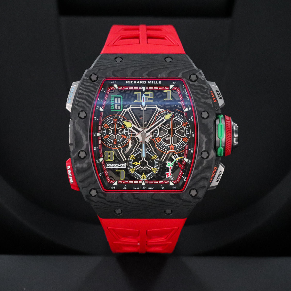Richard Mille Chronograph 65-01 NTPT Carbon Titanium Split Seconds Sport 65 01