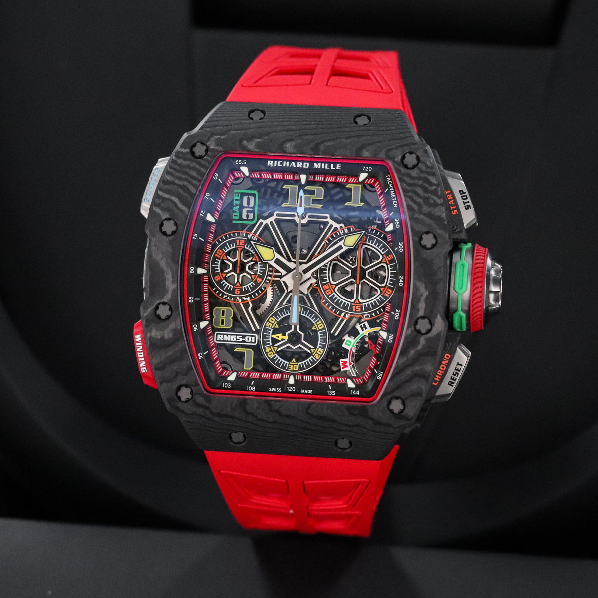 Richard Mille Chronograph 65-01 NTPT Carbon Titanium Split Seconds Sport 65 01