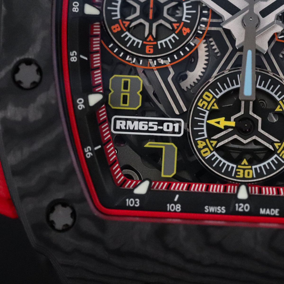 Richard Mille Chronograph 65-01 NTPT Carbon Titanium Split Seconds Sport 65 01