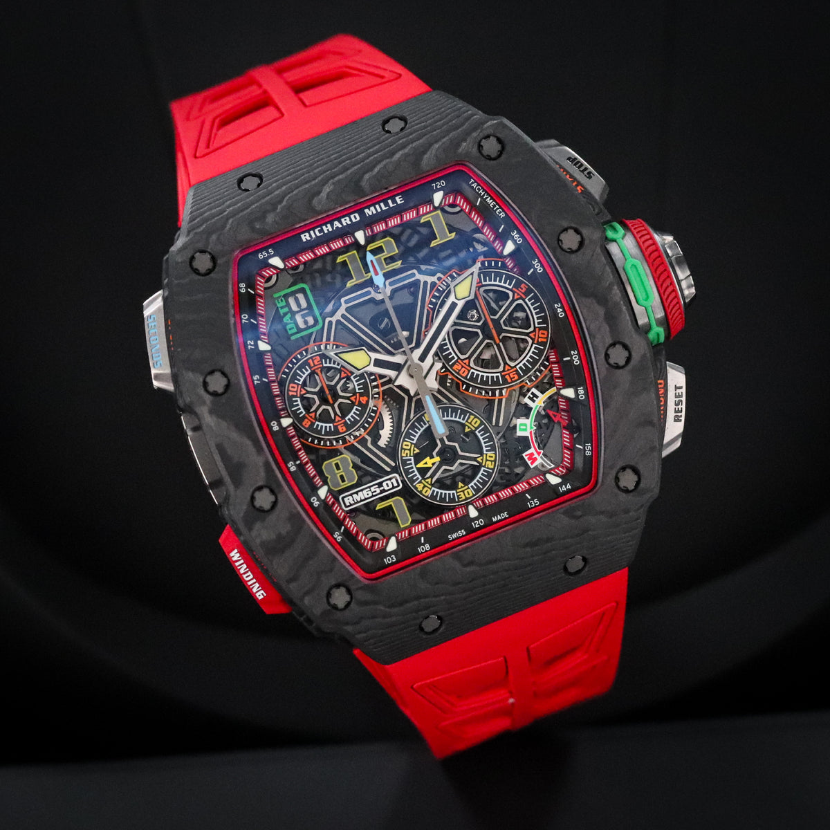 Richard Mille Chronograph 65-01 NTPT Carbon Titanium Split Seconds Sport 65 01