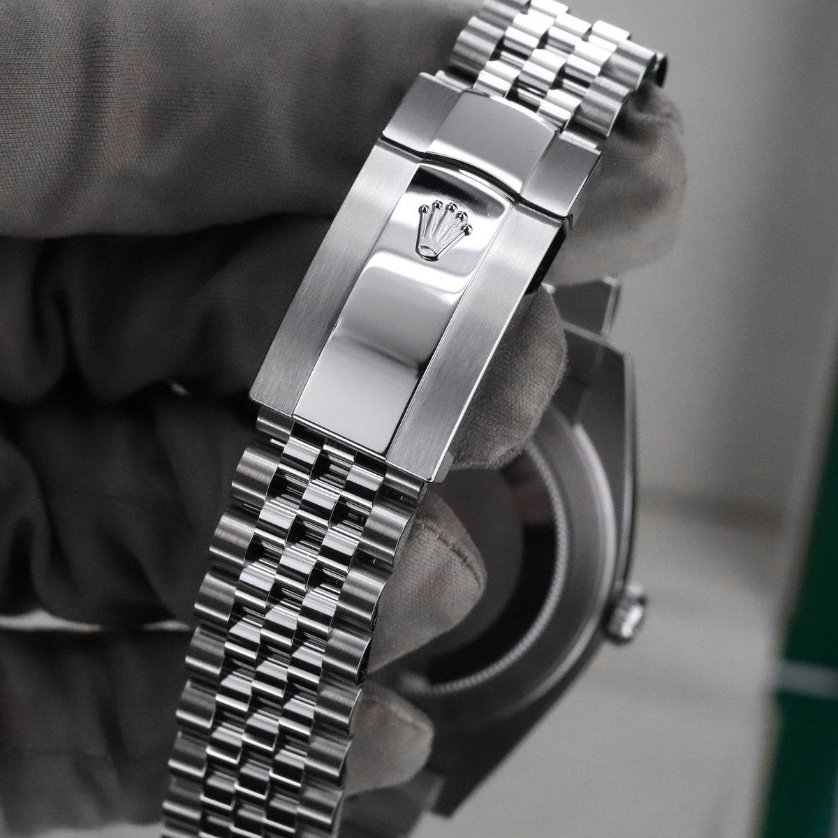 Rolex Datejust 41 41mm  White Roman Dial Jubilee Bracelet Fluted White Gold Bezel 126334