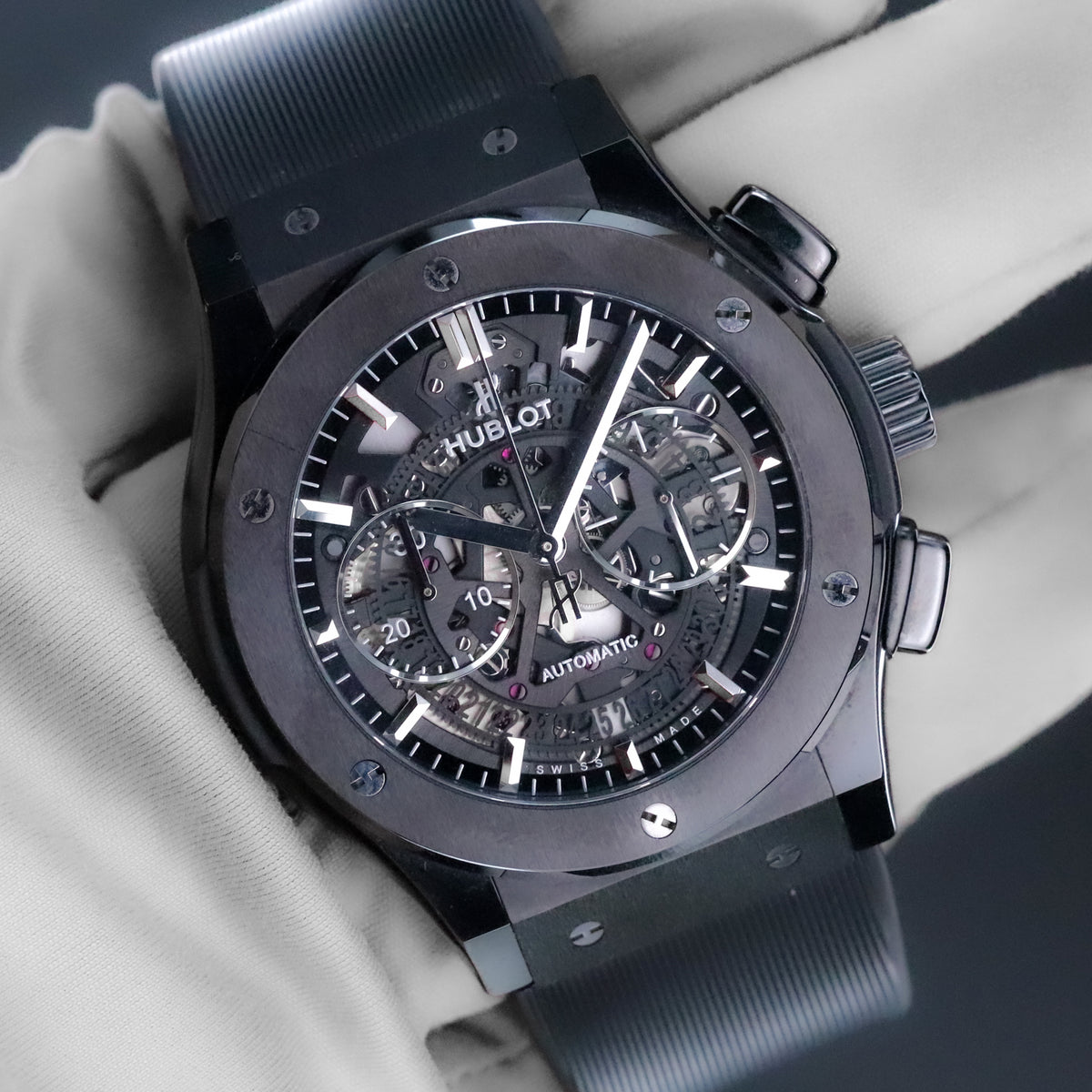 Hublot Classic Fusion Aerofusion 45mm Ceramic Skeleton Black Magic 525.CM.0170.RX