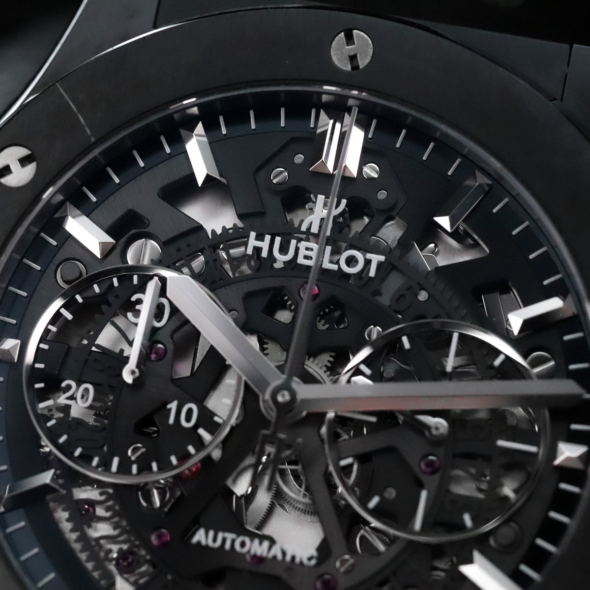 Hublot Classic Fusion Aerofusion 45mm Ceramic Skeleton Black Magic 525.CM.0170.RX