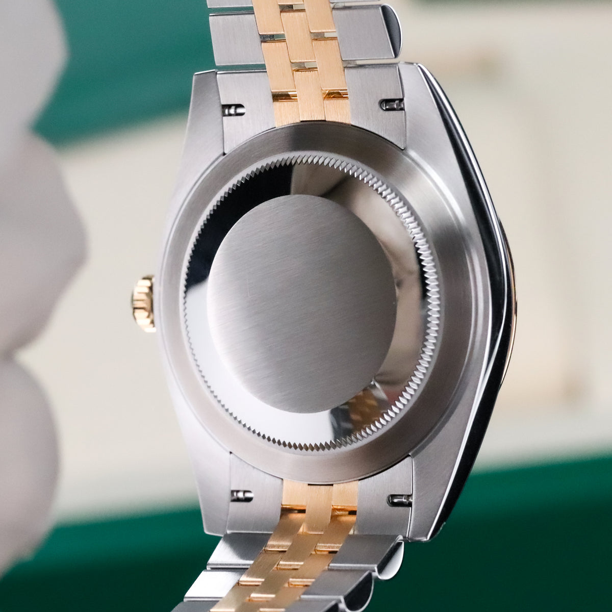 Rolex Datejust 41mmBlack Dial Fluted Jubilee Steel Two Tone Yellow Gold 126333