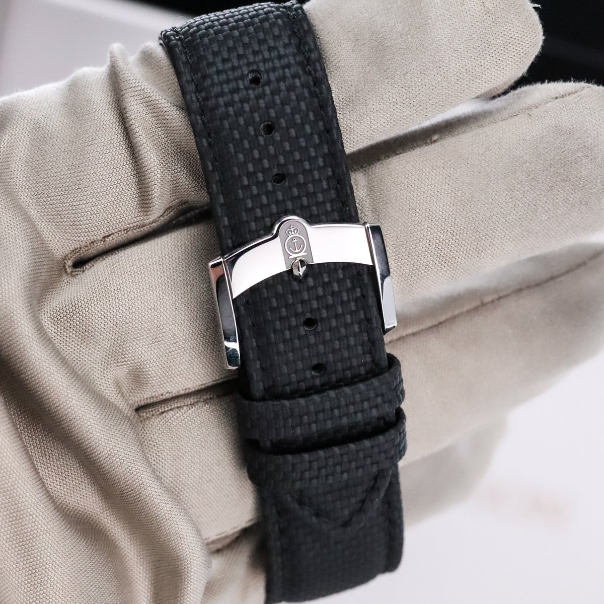 Arnold & Son Nebula 41.5mm Skeleton Openwork Steel Black Dial Sapphire Black Strap 1NEAS.B05A.K003S