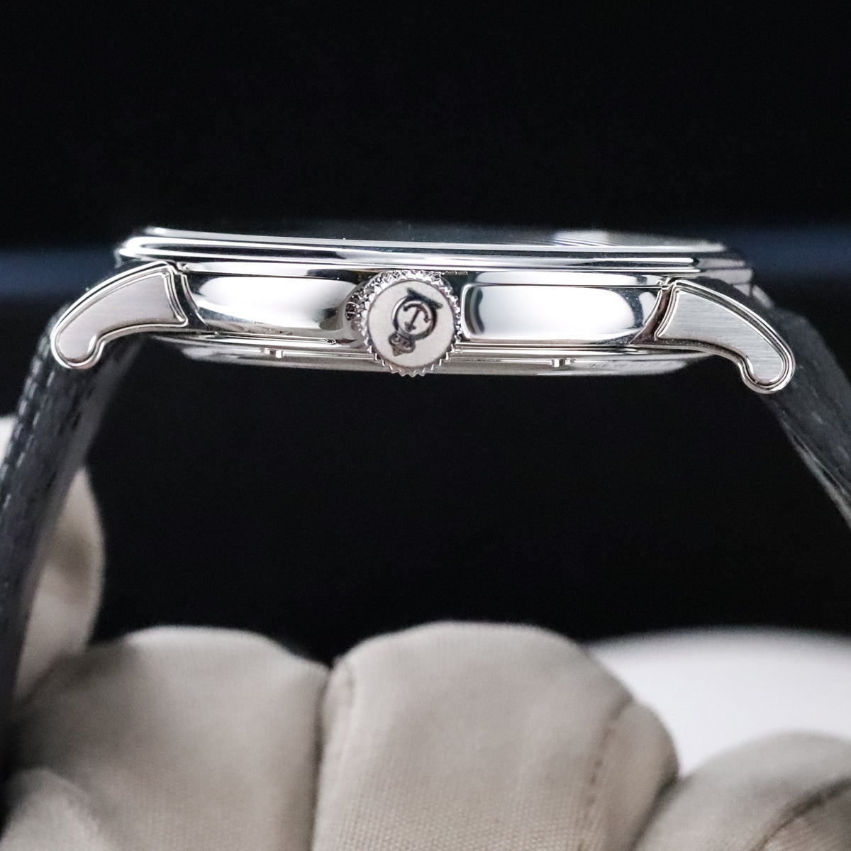 Arnold & Son Nebula 41.5mm Skeleton Openwork Steel Black Dial Sapphire Black Strap 1NEAS.B05A.K003S