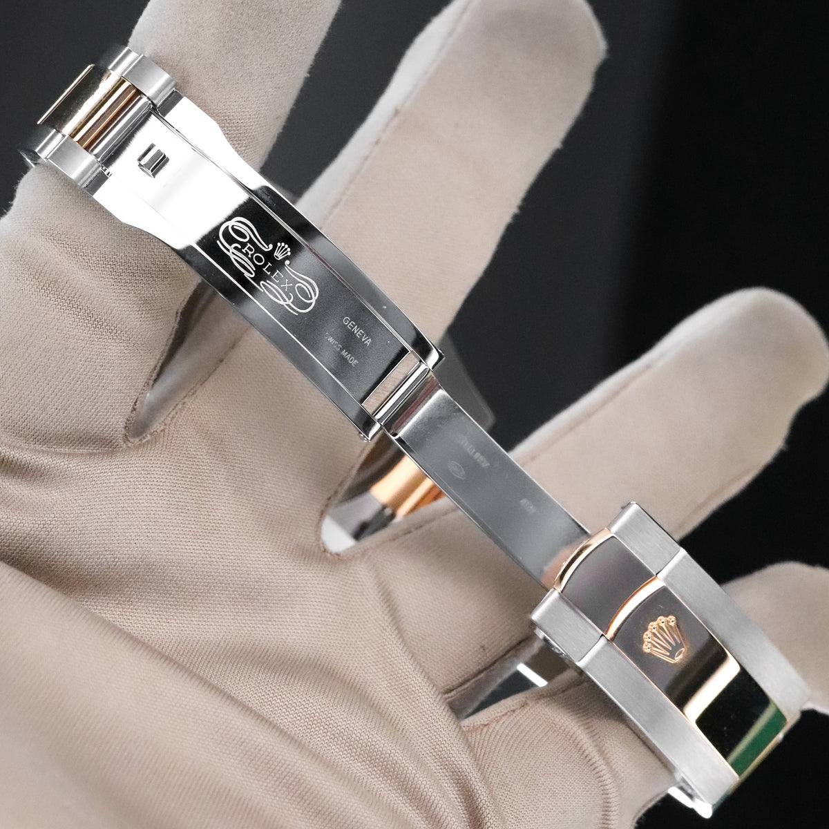 Rolex Datejust 36mm Diamond Green Dial Fluted Two Tone 18k Yellow Gold 126333