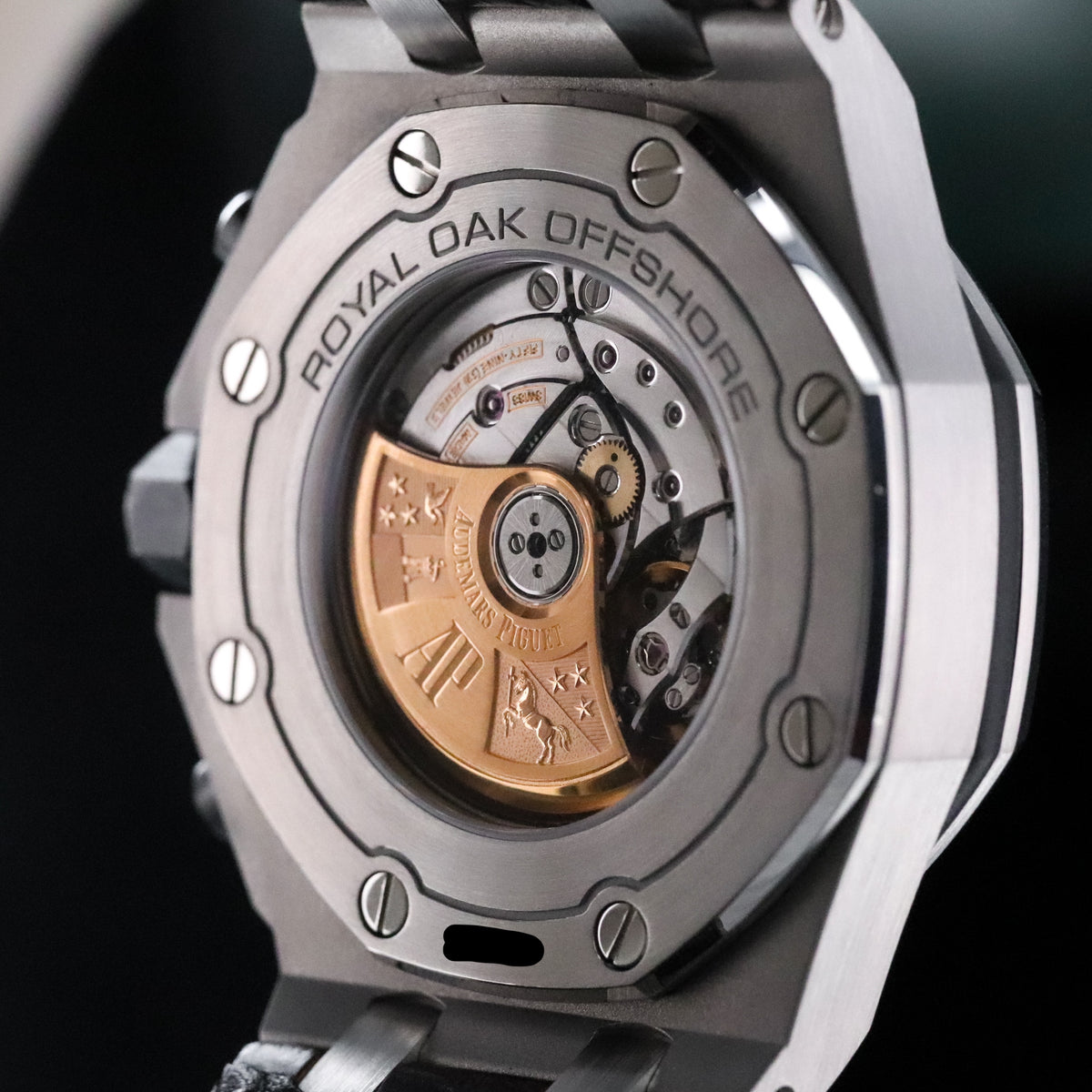 Audemars Piguet Royal Oak Offshore Chronograph 42mm Chrono Havana Brown Dial Steel Leather 26470ST.OO.A820CR.01