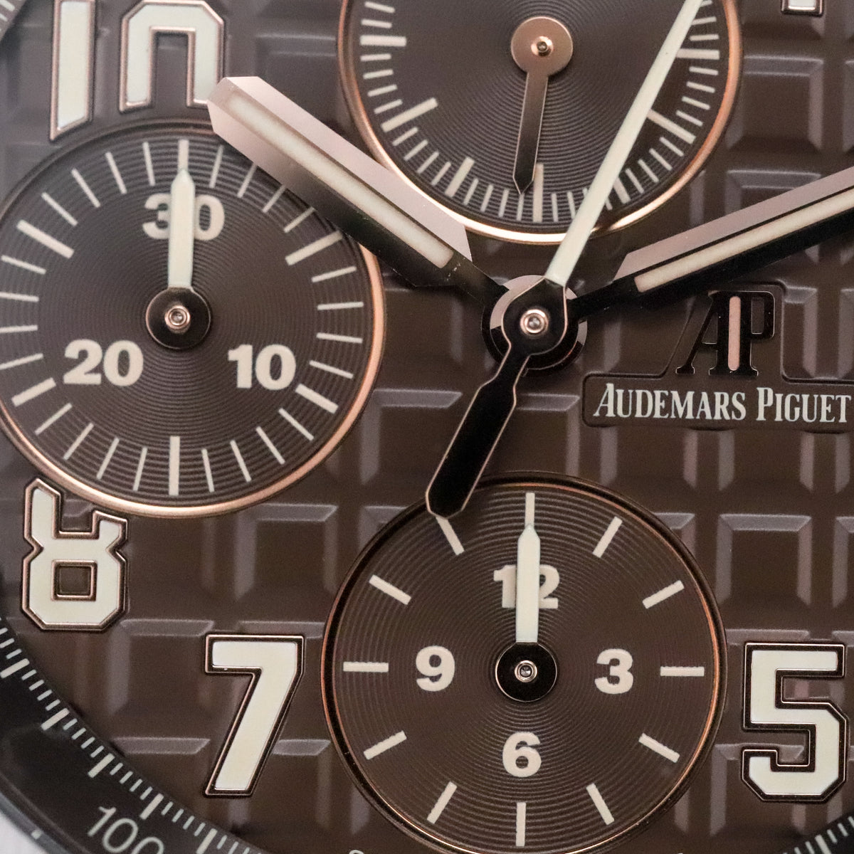 Audemars Piguet Royal Oak Offshore Chronograph 42mm Chrono Havana Brown Dial Steel Leather 26470ST.OO.A820CR.01