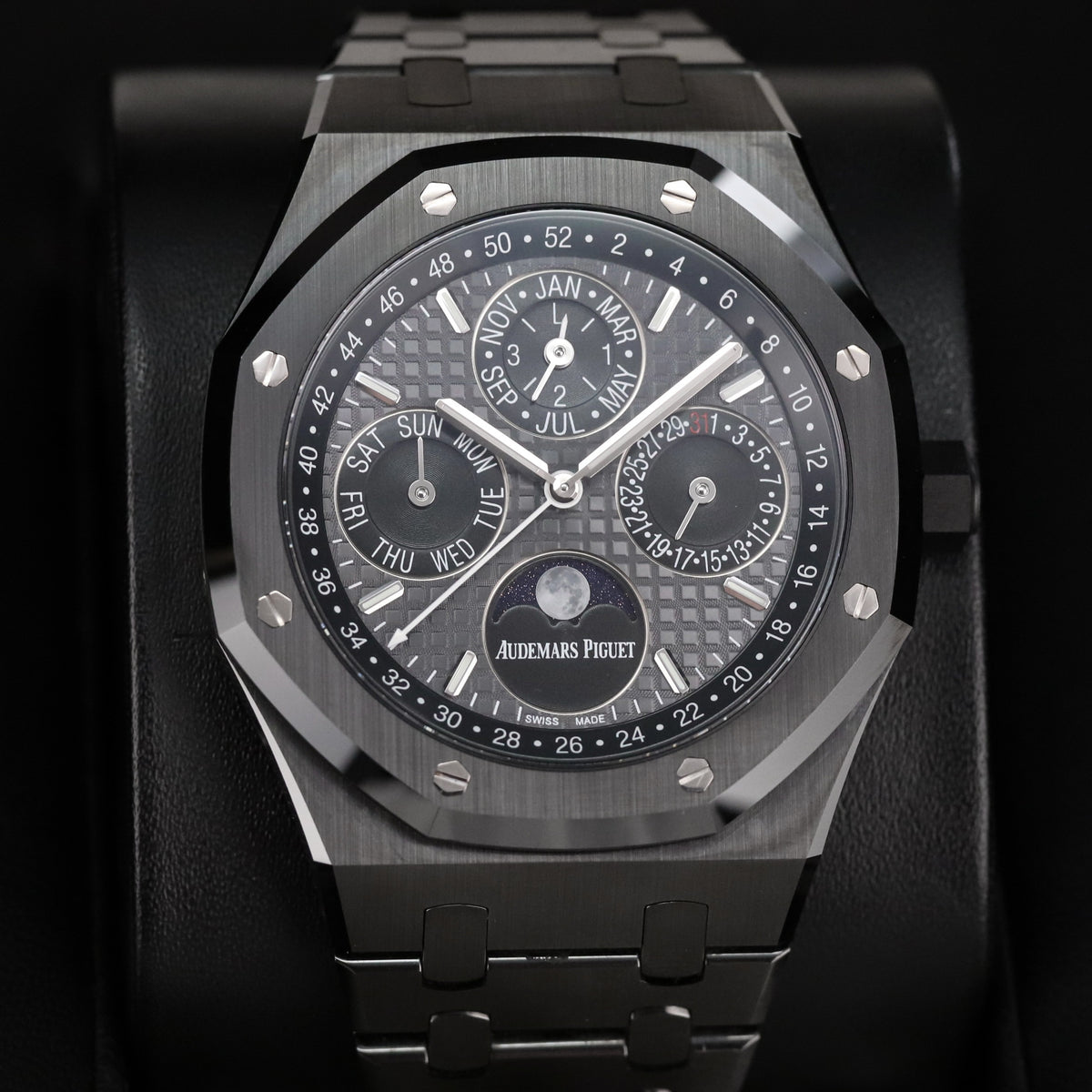 Audemars Piguet Royal Oak Perpetual Calendar 26579CE Black Ceramic 41mm Slate Grey Dial Moonphase 26579CE.OO.1225CE.01
