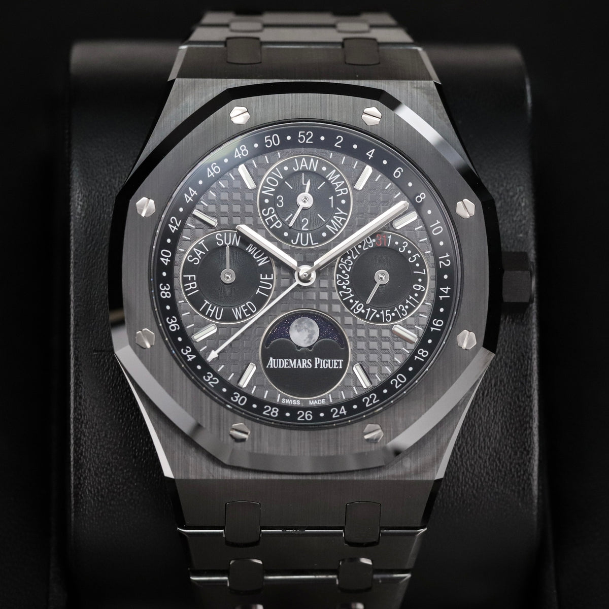 Audemars Piguet Royal Oak Perpetual Calendar 26579CE Black Ceramic 41mm Slate Grey Dial Moonphase 26579CE.OO.1225CE.01
