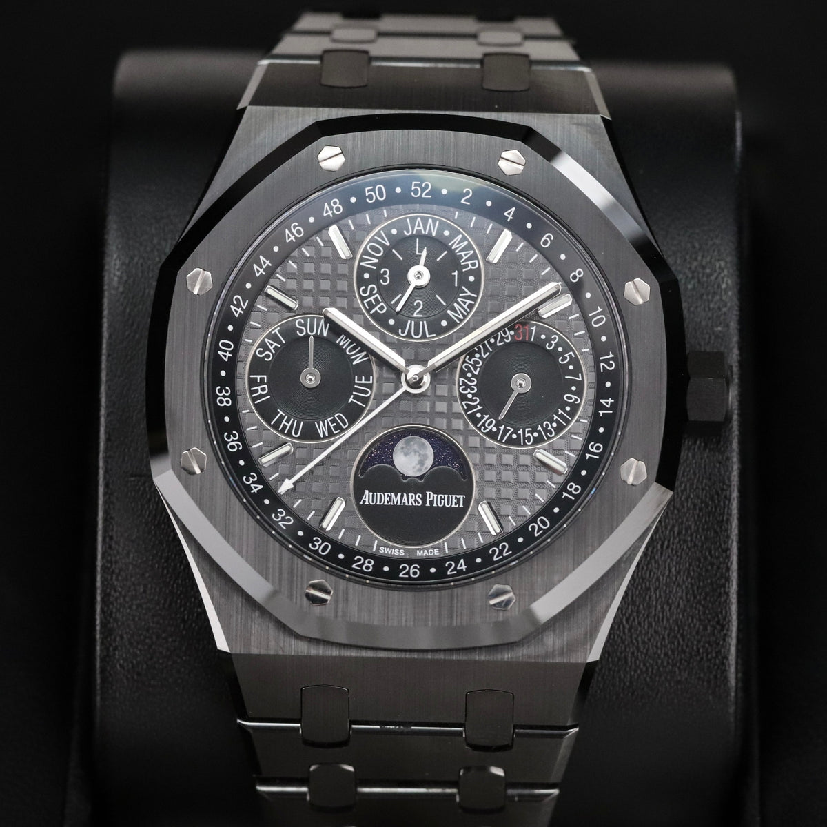 Audemars Piguet Royal Oak Perpetual Calendar 26579CE Black Ceramic 41mm Slate Grey Dial Moonphase 26579CE.OO.1225CE.01
