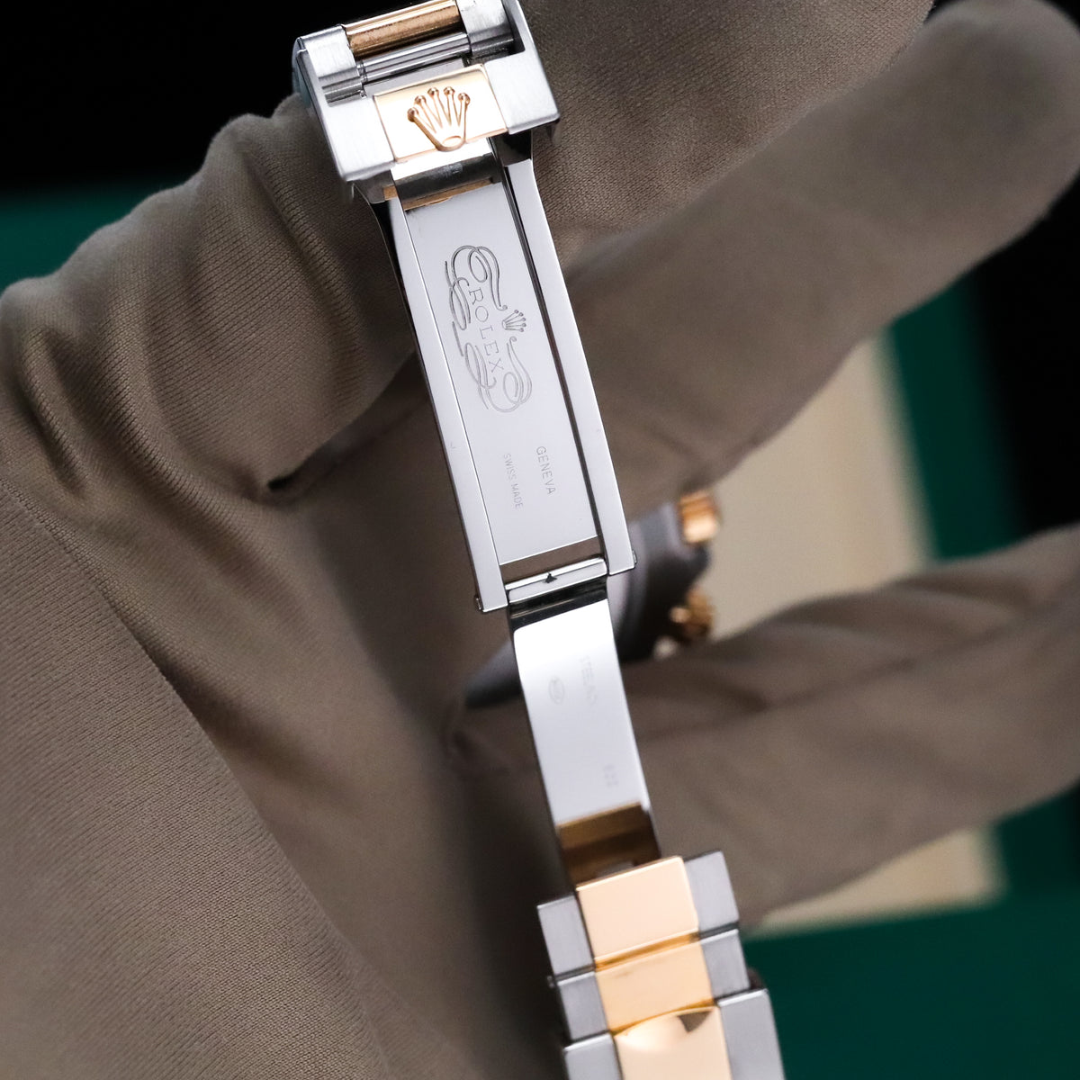 Rolex Daytona Chrono 40mm Champagne Dial Oyster Two Tone 18k Yellow Gold 116503