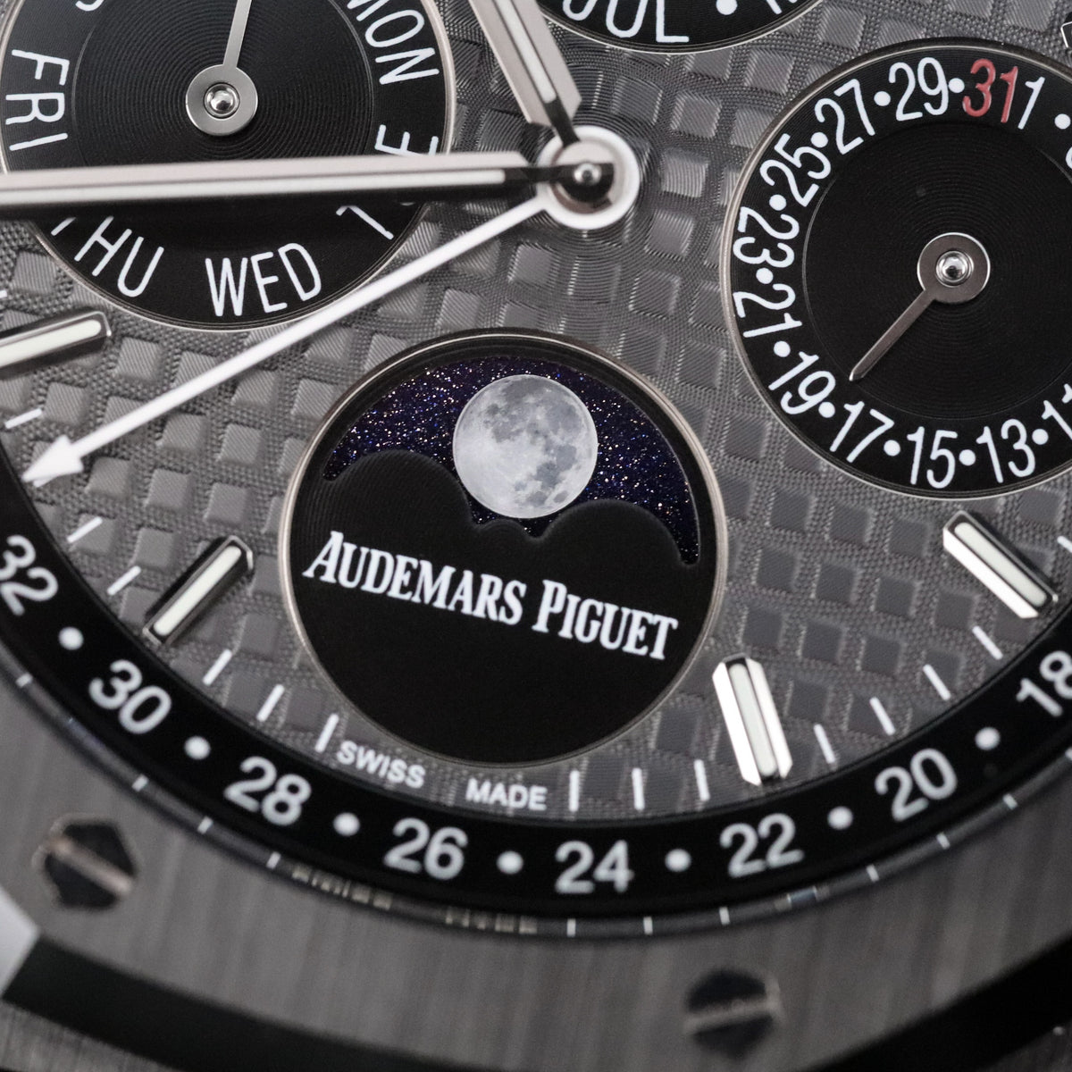 Audemars Piguet Royal Oak Perpetual Calendar 26579CE Black Ceramic 41mm Slate Grey Dial Moonphase 26579CE.OO.1225CE.01