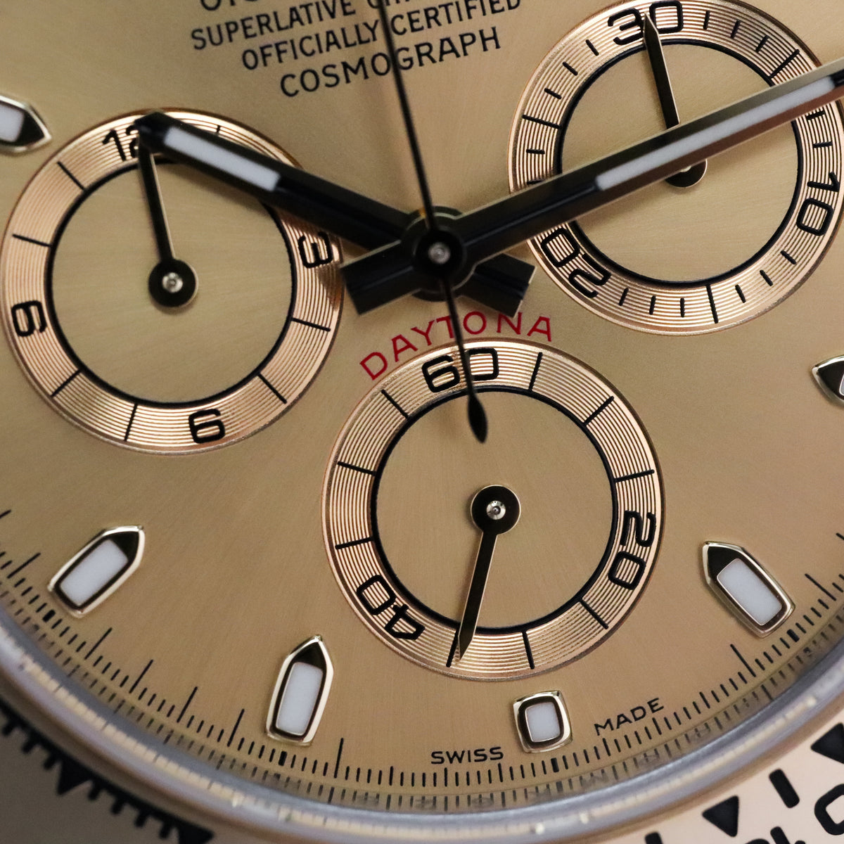 Rolex Daytona Chrono 40mm Champagne Dial Oyster Two Tone 18k Yellow Gold 116503