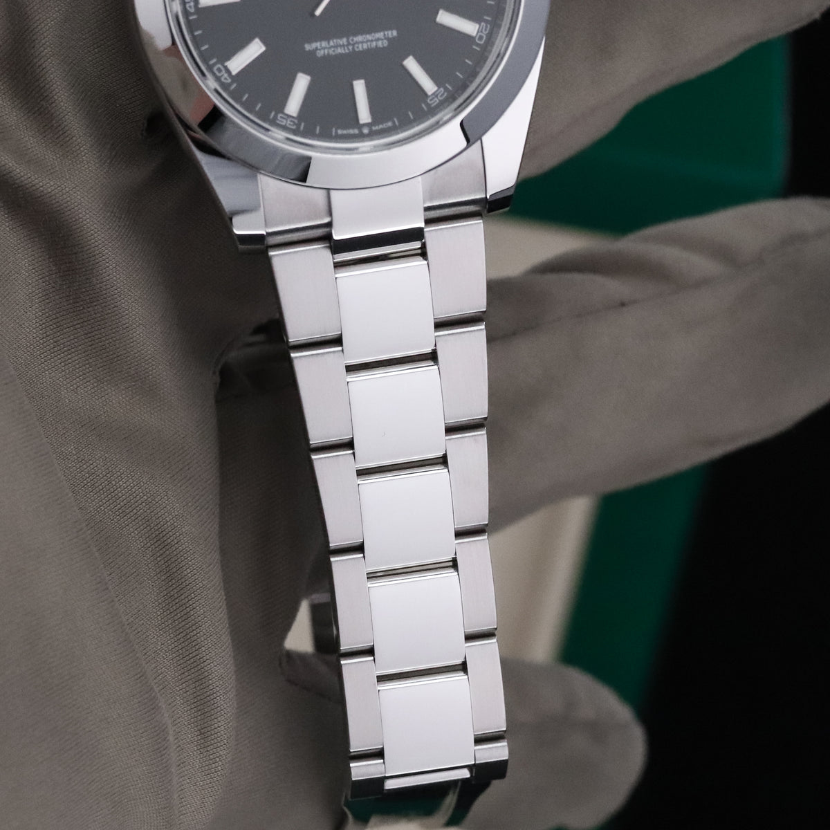 Rolex Datejust 41mm Black Dial Stainless Steel Smooth Bezel Oyster Bracelet 126300