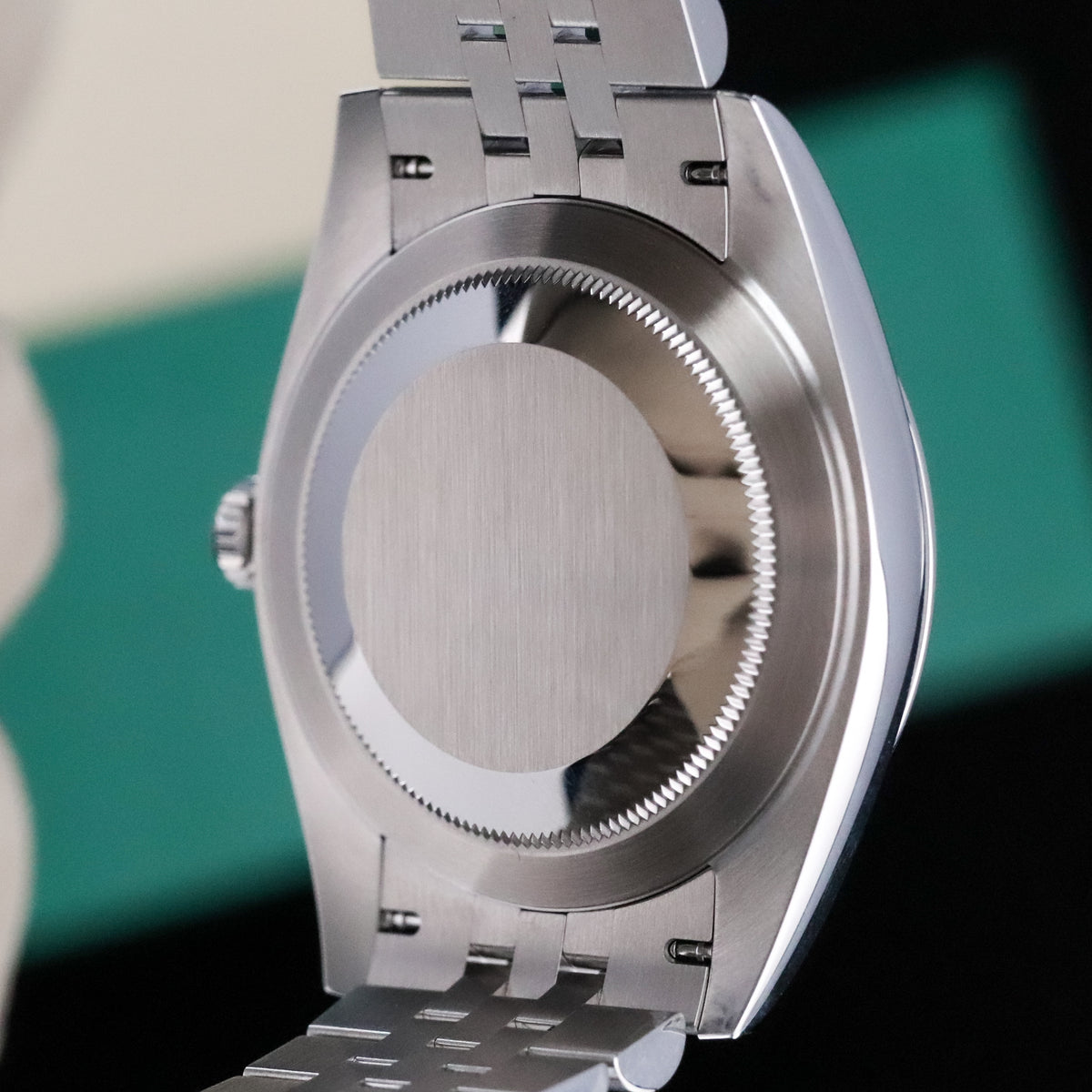 Rolex Datejust 41mm Blue Dial Stainless Steel Smooth Bezel Jubilee Bracelet 126300 Complete Set