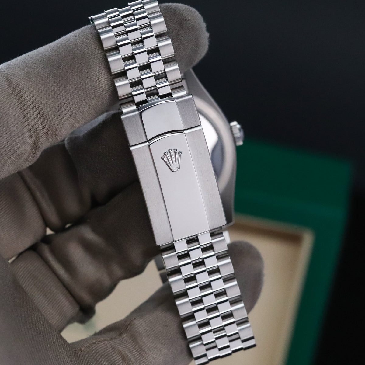 Rolex Datejust 36 36mm Blue Dial Steel Diamond Markers Fluted Bezel Jubilee 126234 Complete Set