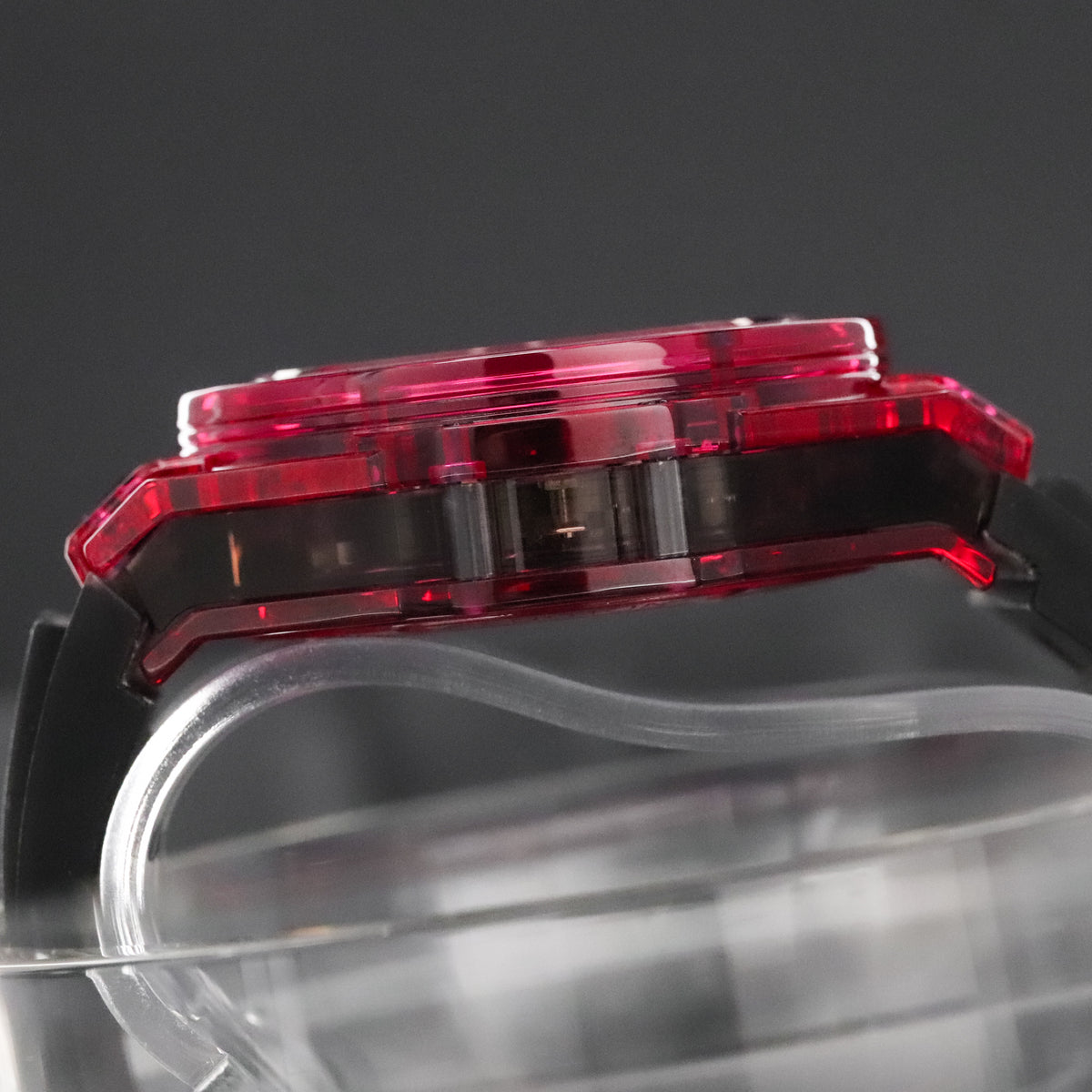 Hublot Big Bang Unico Red Sapphire 45mm Skeleton Dial Rubber Strap Limited 250pcs 411.JR.4901.RT Complete Set