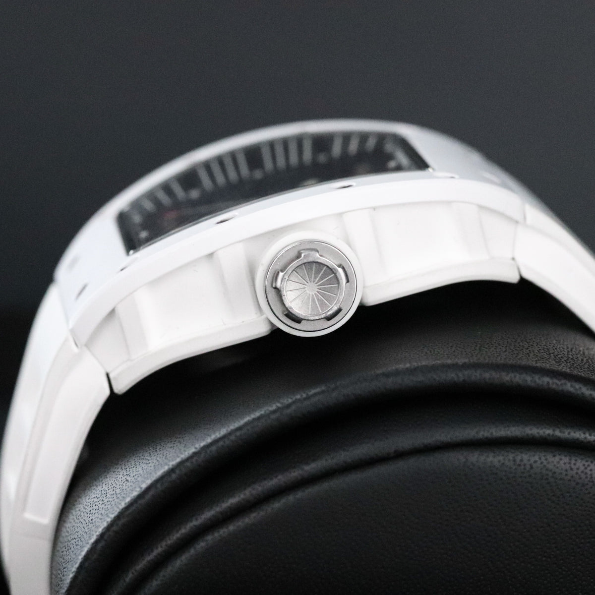 Richard Mille RM 055 Bubba Watson White Ceramic Golf Skeleton Titanium White Rubber 49.8mm x 42mm