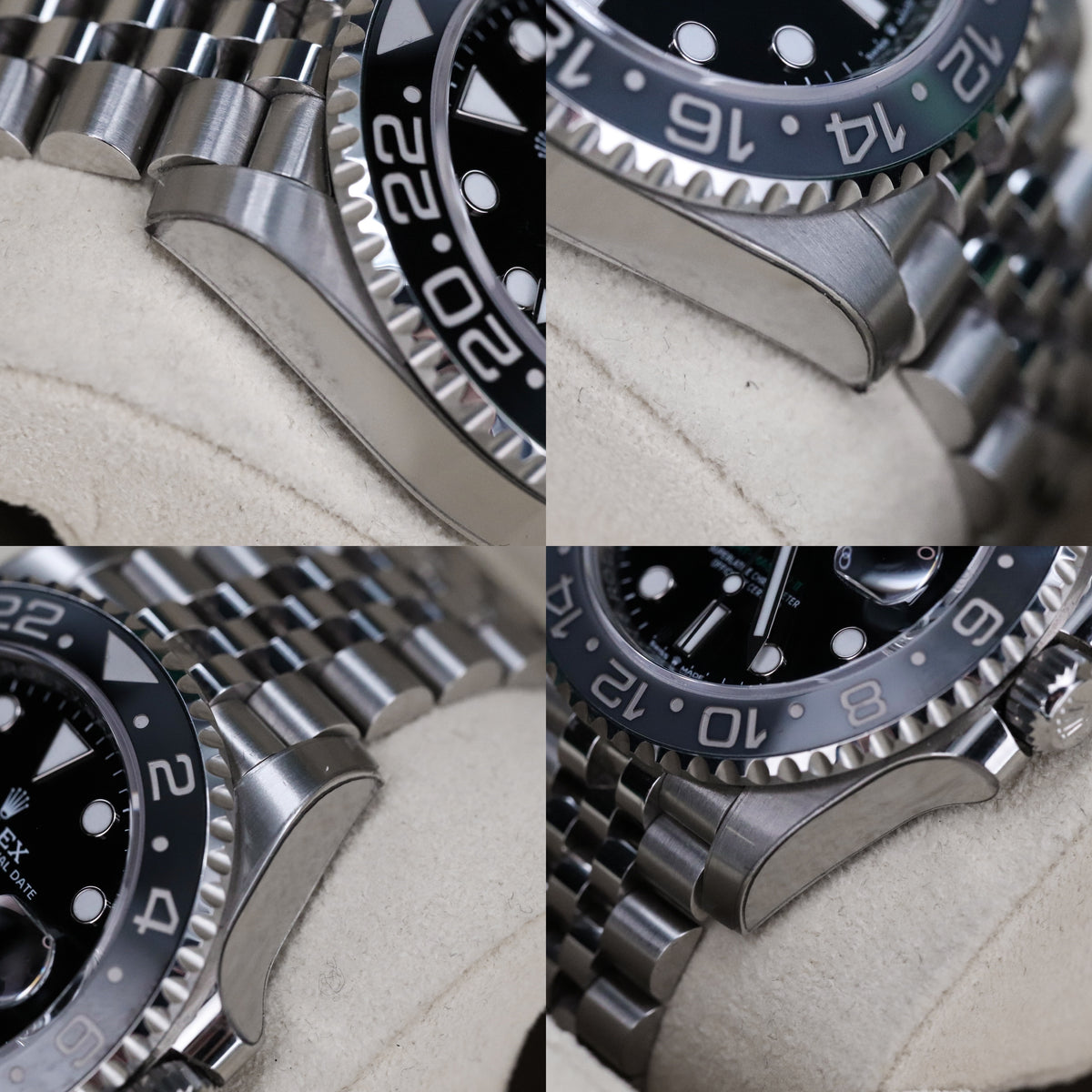 Rolex GMT Master II Bruce Wayne 40mm Black Grey Ceramic Bezel Green Arrow Jubilee 126710GRNR