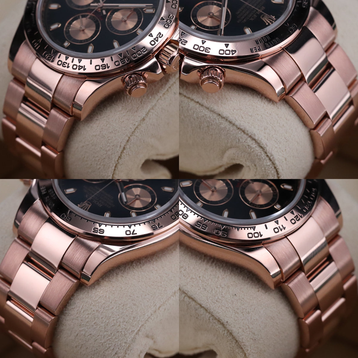 Rolex Cosmograph Daytona 40mm Rose Gold Black Dial 126505 Automatic Complete Set Mint