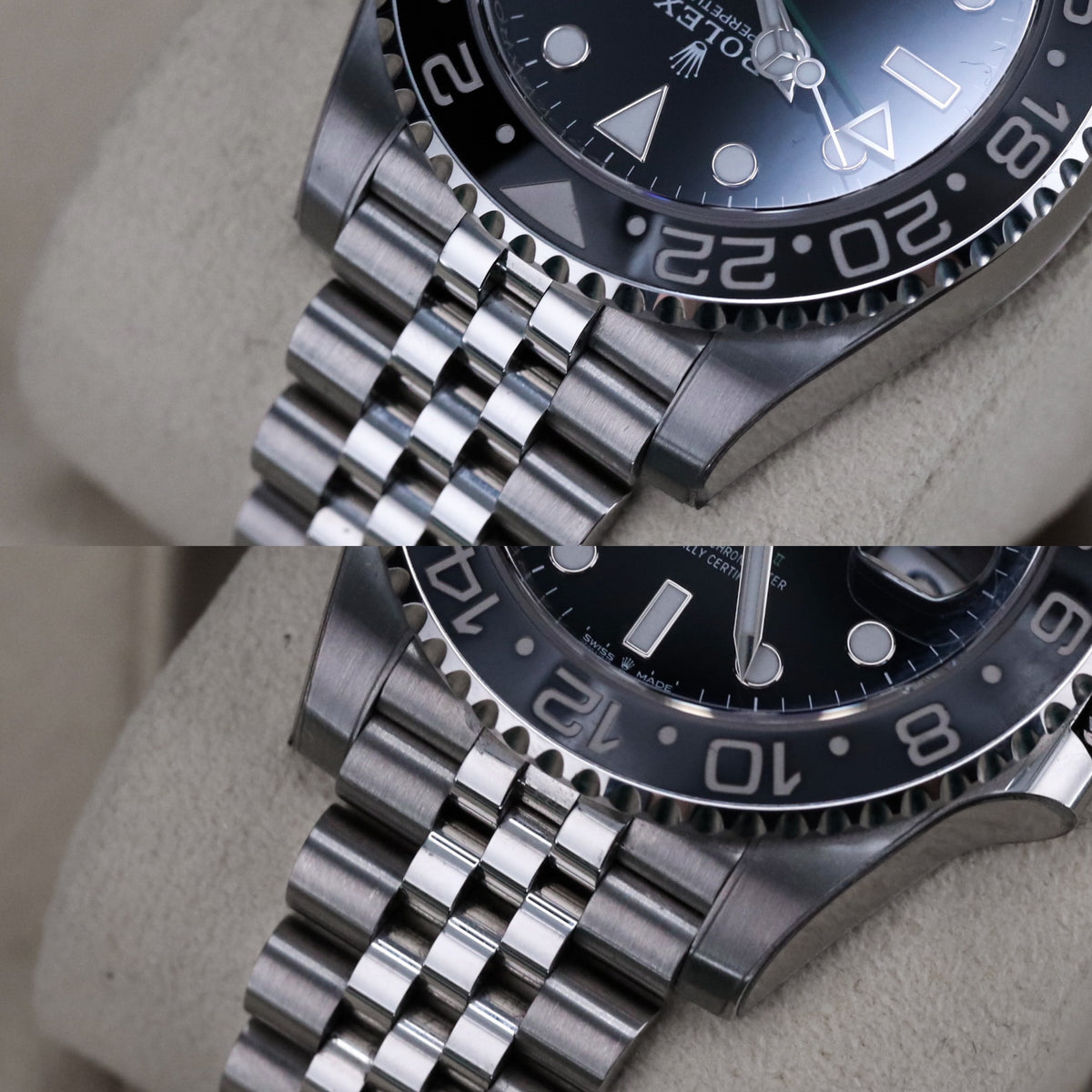 Rolex GMT Master II Bruce Wayne 40mm Black Grey Ceramic Bezel Green Arrow Jubilee 126710GRNR