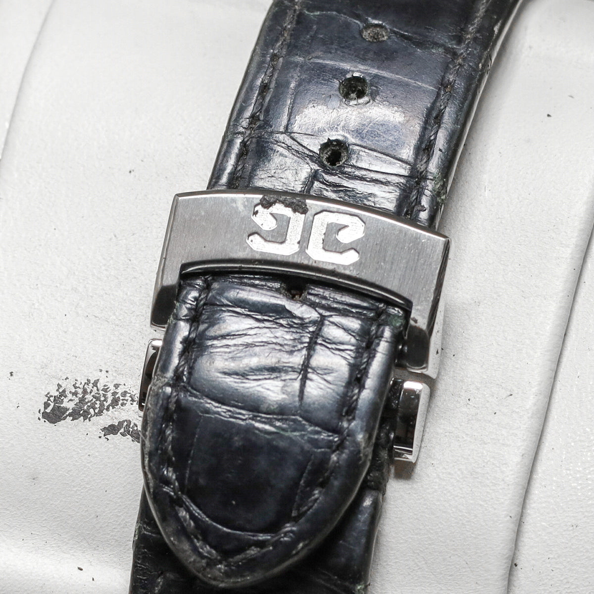 Glashutte Senator 2013 Complete 44mm Stainless Steel White Dial Stainless Steel Bezel Black Leather Strap 100-14-05-02-05