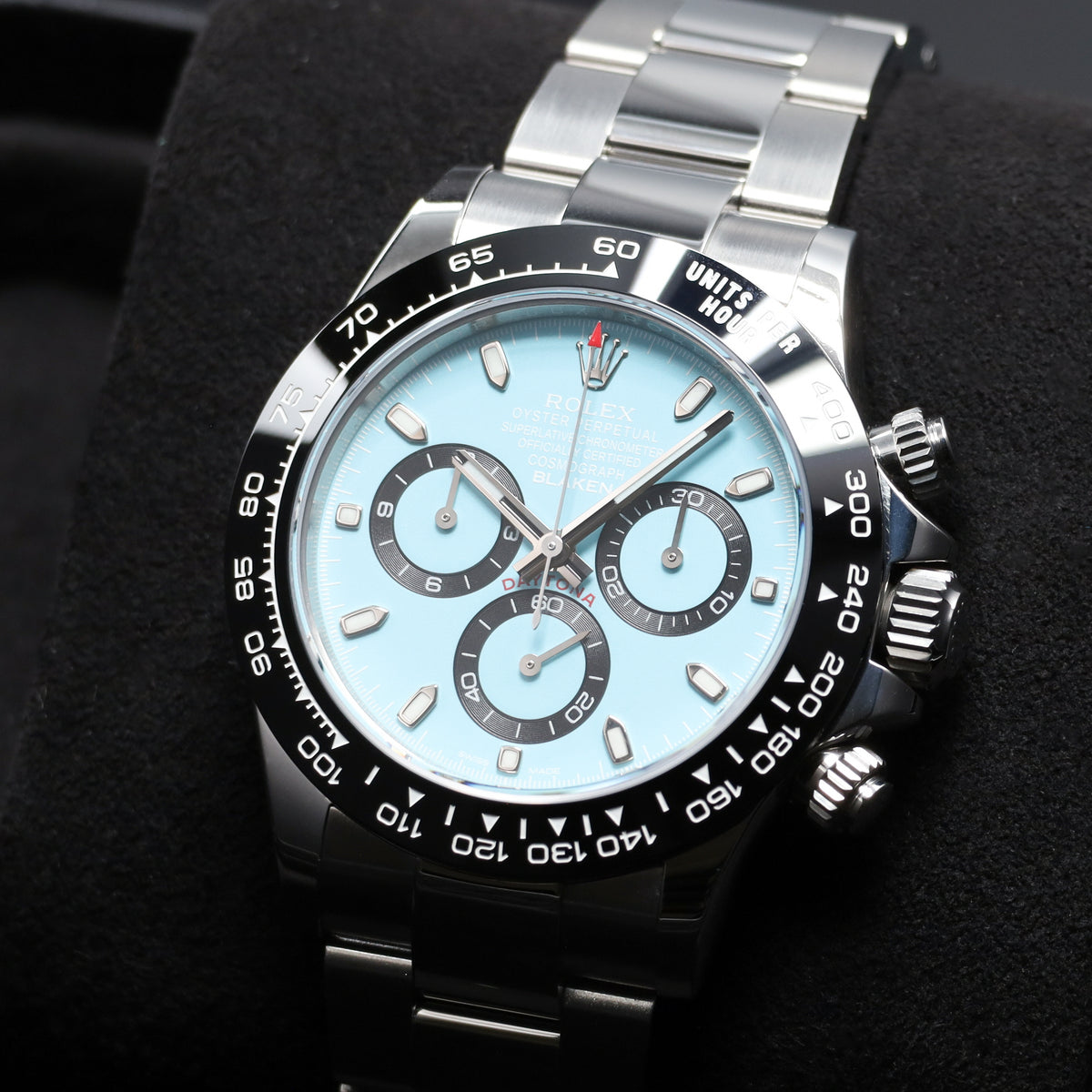 Blaken Rolex 2025 Complete 40mm Stainless Steel Tiffany Blue Black Cerachrom Ceramic Oyster Bracelet 116500LN