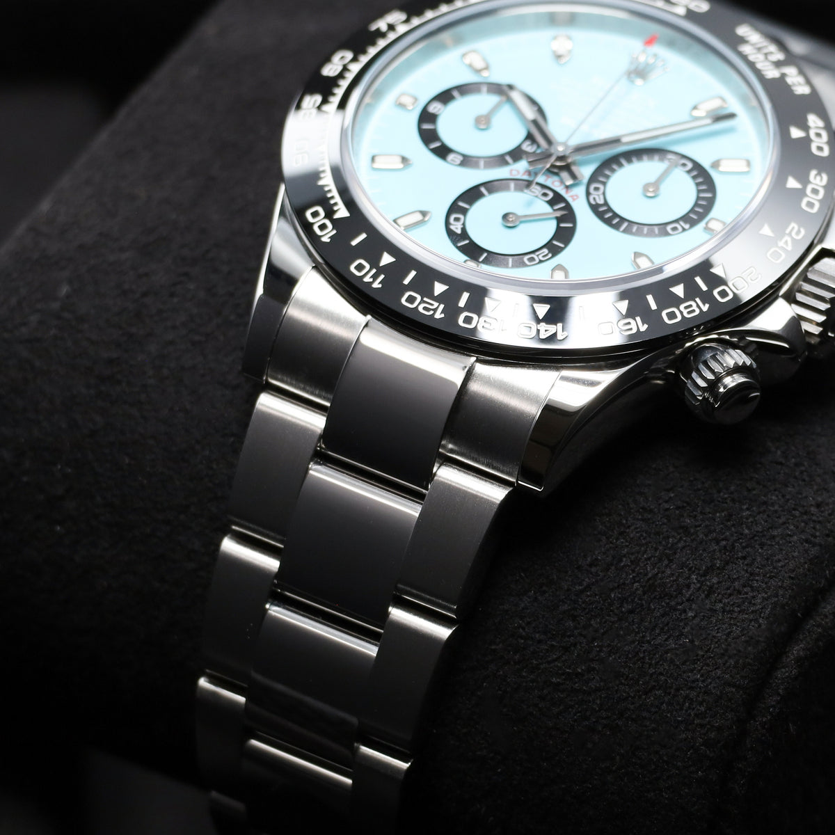 Blaken Rolex 2025 Complete 40mm Stainless Steel Tiffany Blue Black Cerachrom Ceramic Oyster Bracelet 116500LN