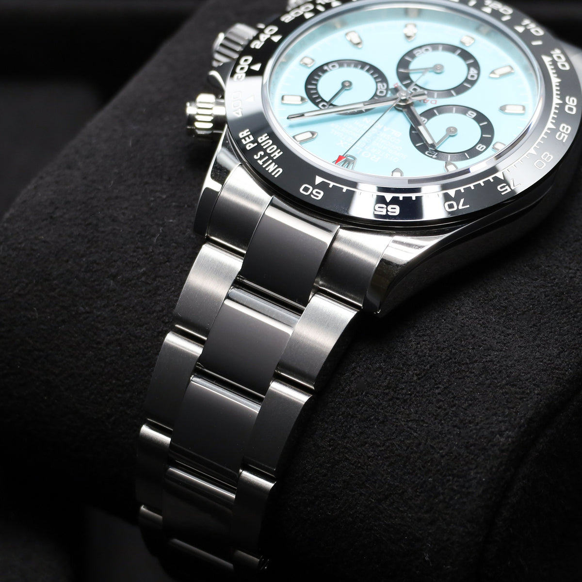 Blaken Rolex 2025 Complete 40mm Stainless Steel Tiffany Blue Black Cerachrom Ceramic Oyster Bracelet 116500LN