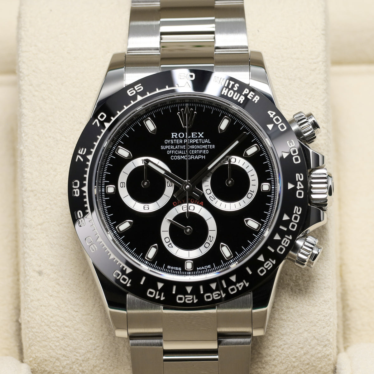 Rolex Daytona Complete 40mm Oystersteel Black Dial Black Cerachrom Ceramic Bezel Oyster Bracelet 116500LN