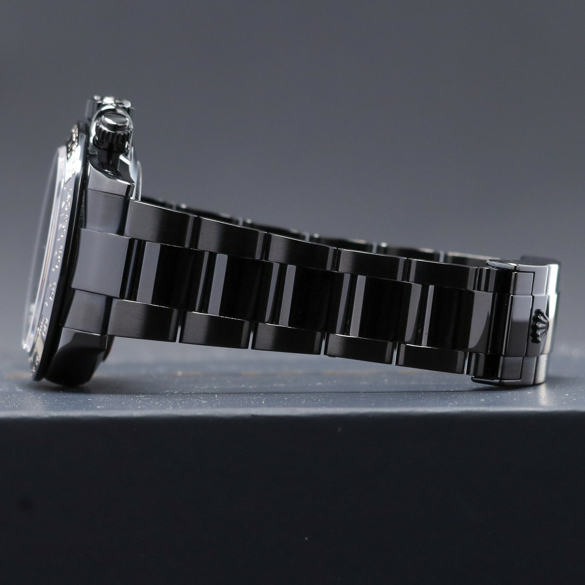 Blaken Rolex Daytona 2025 Complete 40mm Stainless Steel Black Blaken Custom Dial Black Cerachrom Ceramic Bezel Oyster Bracelet 116500LN