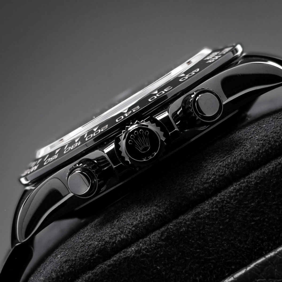 Blaken Rolex Daytona 2025 Complete 40mm Stainless Steel Black Blaken Custom Dial Black Cerachrom Ceramic Bezel Oyster Bracelet 116500LN