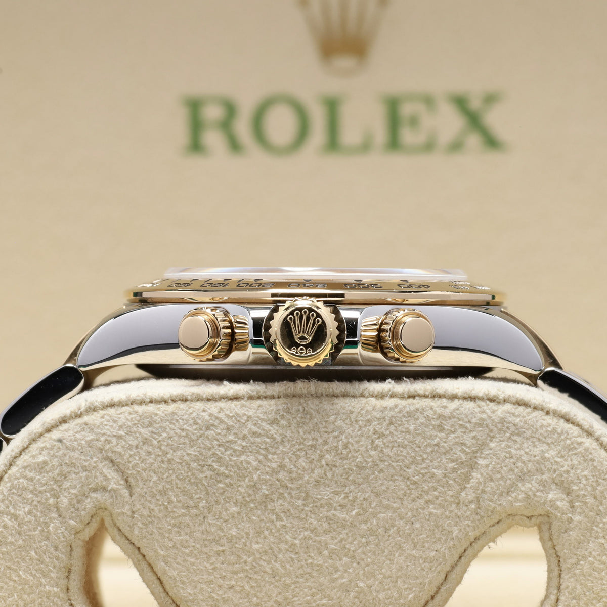 Rolex Daytona 2023 Complete 40mm Oystersteel Champagne Yellow Gold Bezel Oyster Bracelet 116503