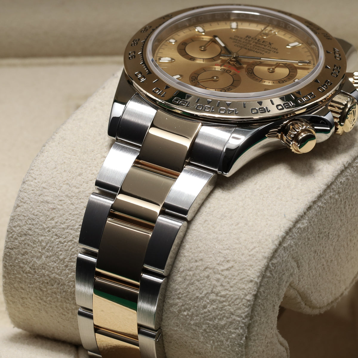 Rolex Daytona 2023 Complete 40mm Oystersteel Champagne Yellow Gold Bezel Oyster Bracelet 116503