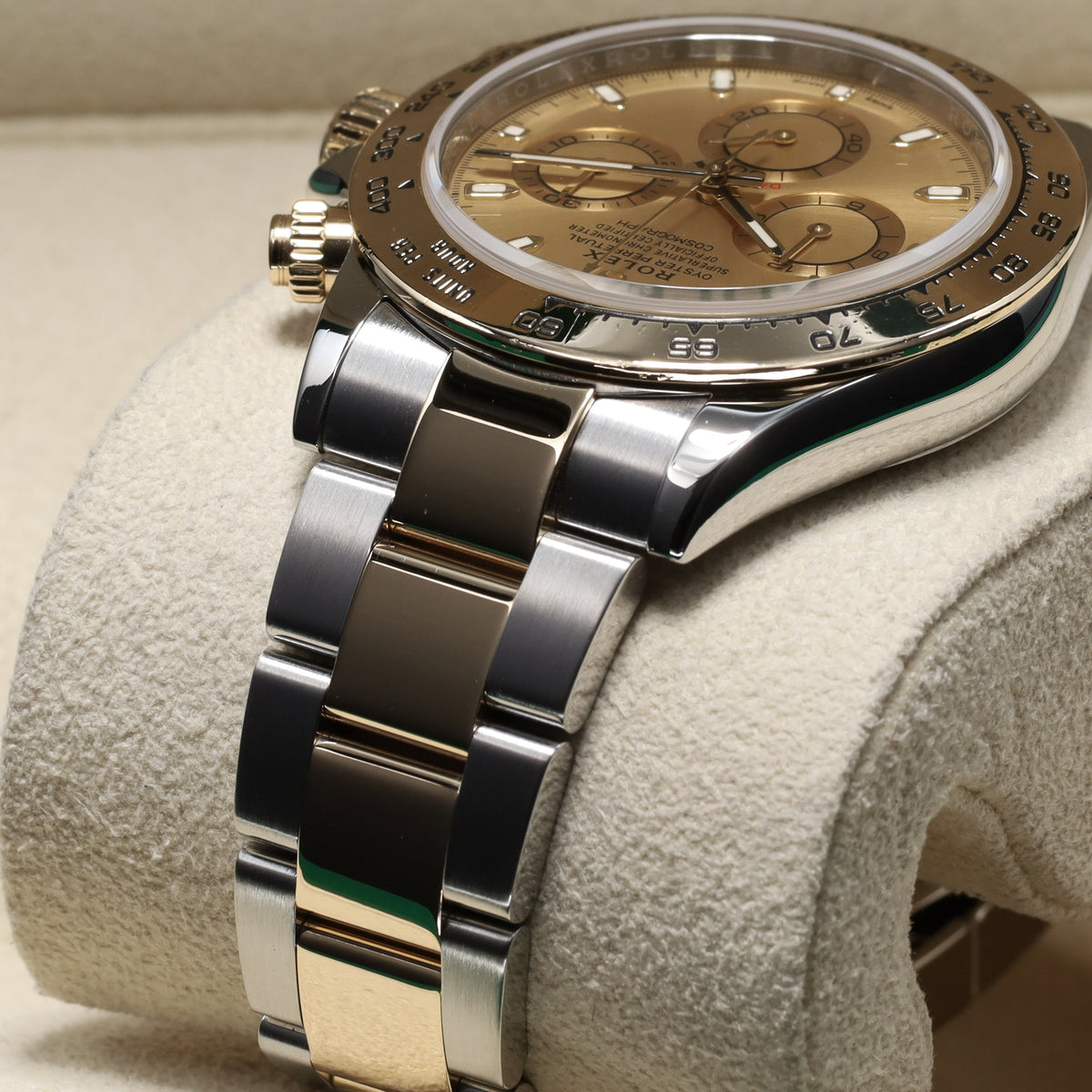Rolex Daytona 2023 Complete 40mm Oystersteel Champagne Yellow Gold Bezel Oyster Bracelet 116503