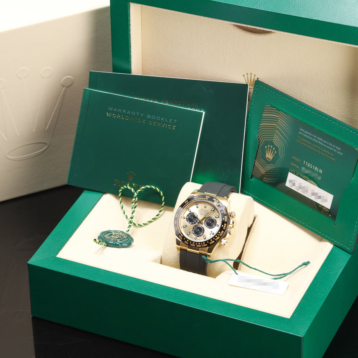 Rolex Daytona Pikachu 2022 Complete 40mm 18K Yellow Gold Yellow Dial Black Cerachrom Bezel with Tachymeter Scale Rubber Bracelet 116518LN